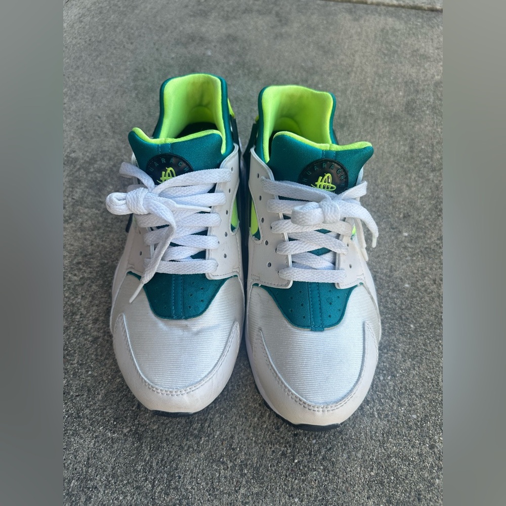 Nike Kids Sneakers - White, Volt, Teal - Picture 2 of 5